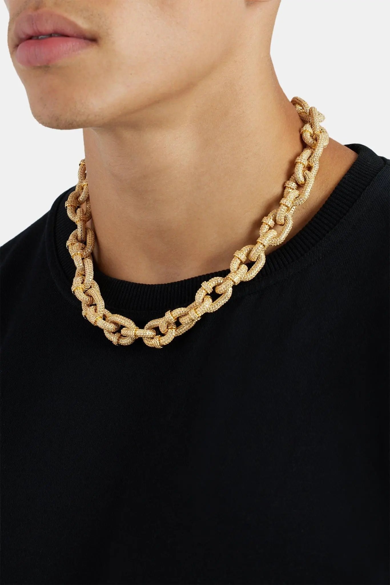 14mm Iced Chunky Link Pave Chain