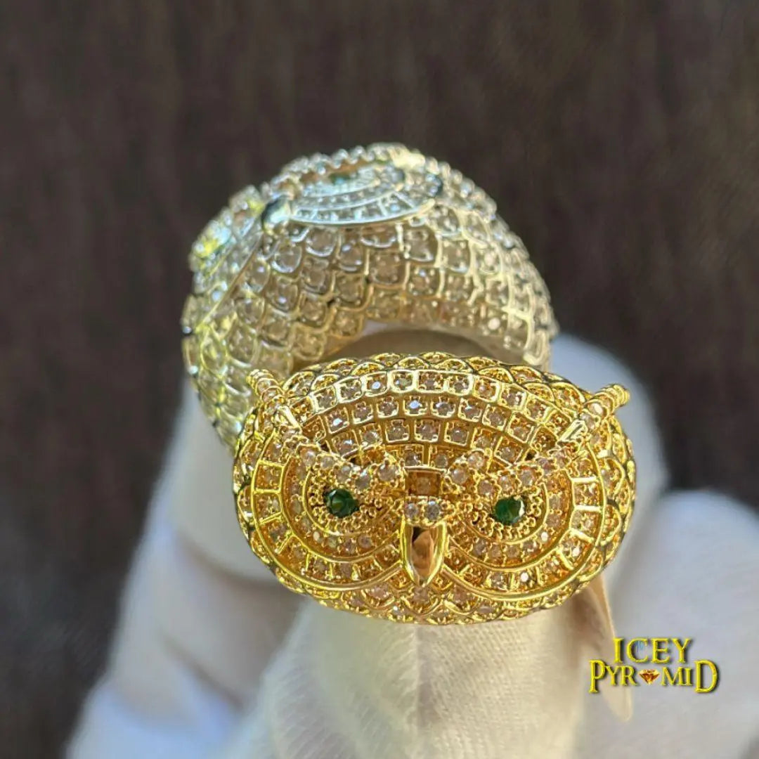 Owl Iced Out Ring