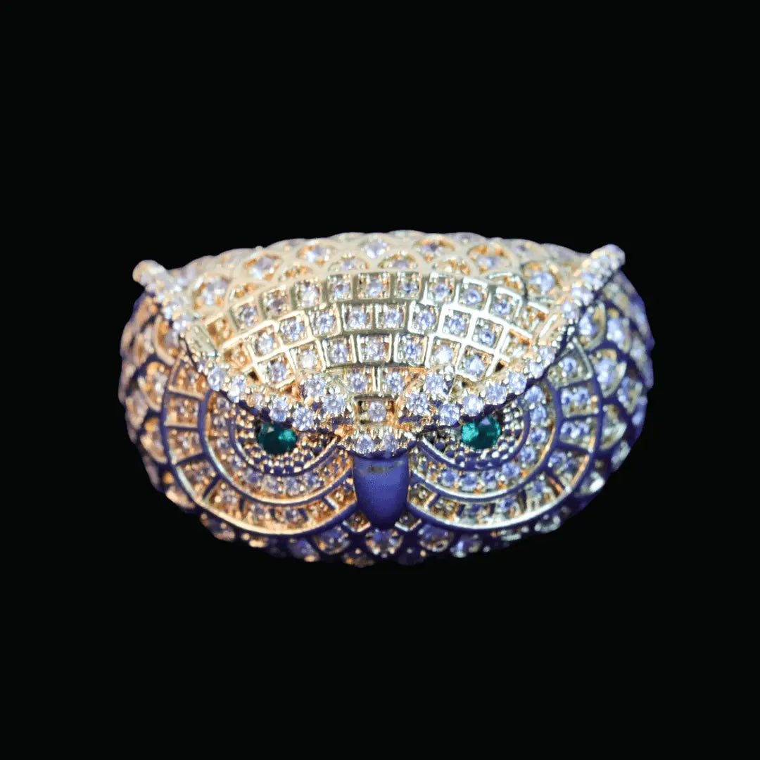 Owl Iced Out Ring