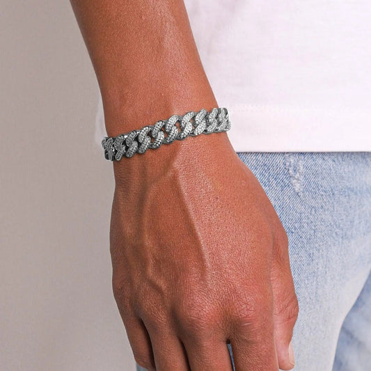 12MM ICED CUBAN LINK BRACELET